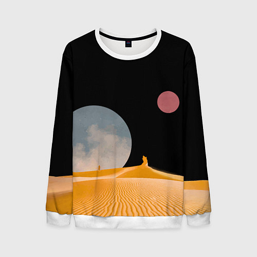 Мужской свитшот Arrakis sandworm Dune / 3D-Белый – фото 1