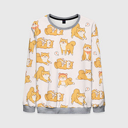 Мужской свитшот Паттерн сиба ину