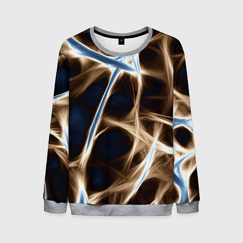 Мужской свитшот Неоновые связи / 3D-Меланж – фото 1