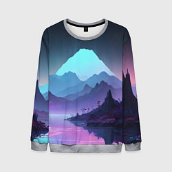 Мужской свитшот Неоновая гора