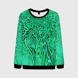 Мужской свитшот Зелёный симбионт абстракция