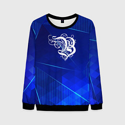 Свитшот мужской Burzum blue poly, цвет: 3D-черный