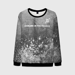 Мужской свитшот Darling in the FranXX - grey gradient посередине