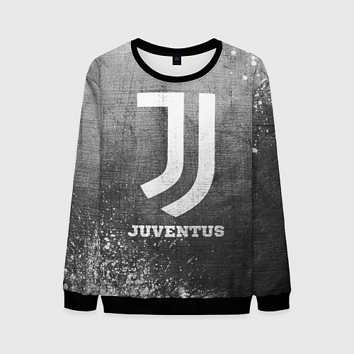 Мужской свитшот Juventus - grey gradient / 3D-Черный – фото 1