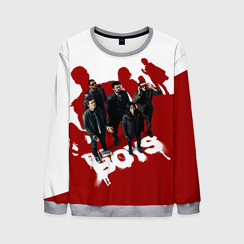 Мужской свитшот Пацаны в тени семерки The boys / 3D-Меланж – фото 1