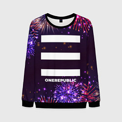 Свитшот мужской Праздничный OneRepublic, цвет: 3D-черный