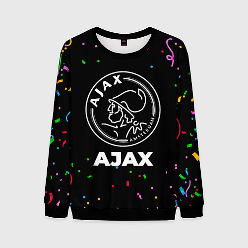Мужской свитшот Ajax конфети / 3D-Черный – фото 1