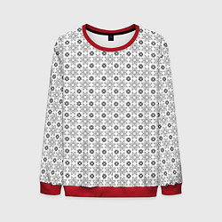 Мужской свитшот Чёрные звёзды на чёрном фоне