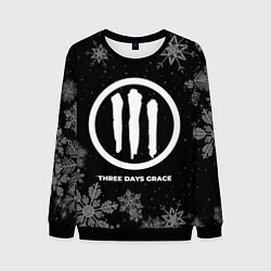Мужской свитшот Снежный Three Days Grace