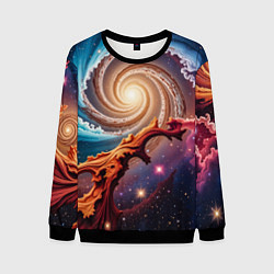 Свитшот мужской Энергия космоса, цвет: 3D-черный