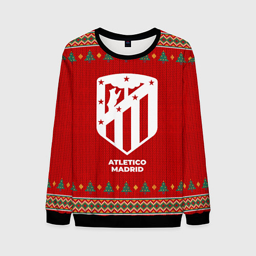 Мужской свитшот Atletico Madrid new year / 3D-Черный – фото 1