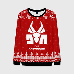 Мужской свитшот Новогодний Die Antwoord с оленями
