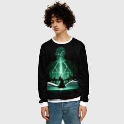 Свитшот мужской Лорд Волан-де-Морт, цвет: 3D-белый — фото 2