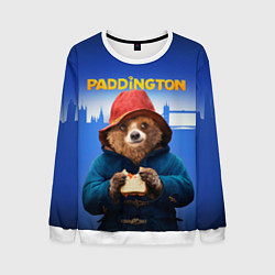 Свитшот мужской Приключения Паддингтона, цвет: 3D-белый