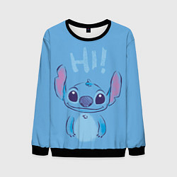 Мужской свитшот Stitch says hi