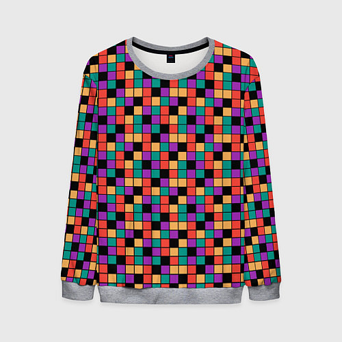Мужской свитшот Кубики Рубика / 3D-Меланж – фото 1