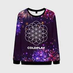 Мужской свитшот Праздничный Coldplay