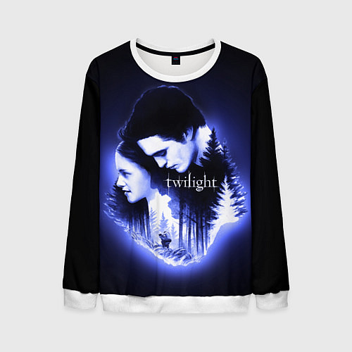 Мужской свитшот Twilight Bella and Edward / 3D-Белый – фото 1