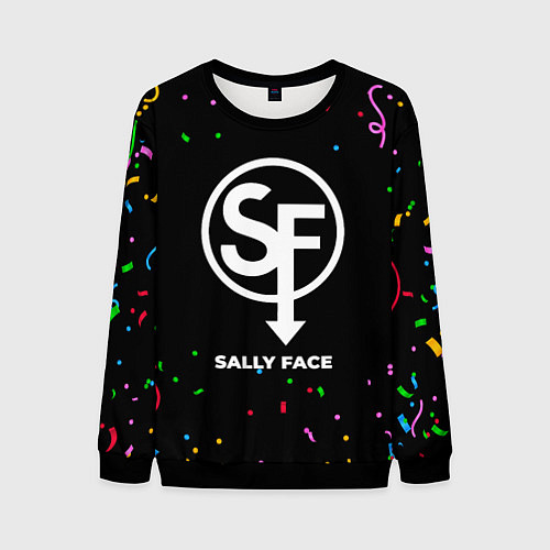 Мужской свитшот Sally Face конфети / 3D-Черный – фото 1