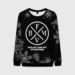 Мужской свитшот Снежный Bullet For My Valentine