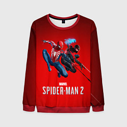 Свитшот мужской Два паука Marvel spider man 2, цвет: 3D-красный