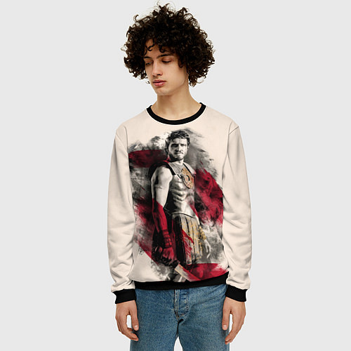 Мужской свитшот Гладиатор 2 / 3D-Черный – фото 3