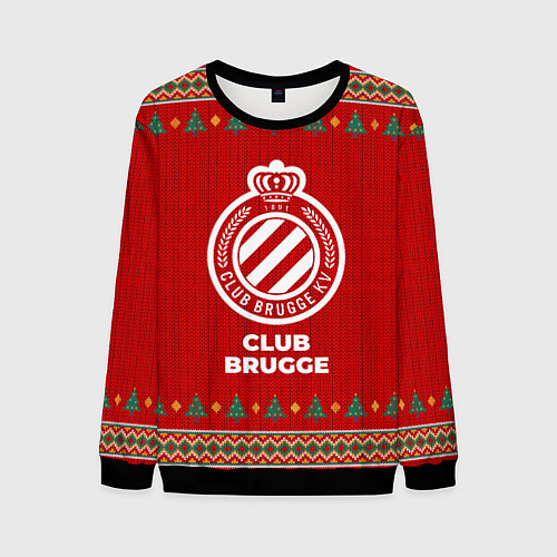 Мужской свитшот Club Brugge new year / 3D-Черный – фото 1