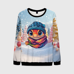 Мужской свитшот Маленькая милая змейка 2025