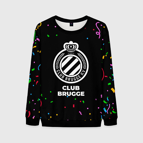 Мужской свитшот Club Brugge конфети / 3D-Черный – фото 1