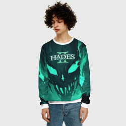 Свитшот мужской По мотивам игры Hades 2, цвет: 3D-белый — фото 2