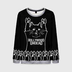 Мужской свитшот Hollywood Undead: cat rock