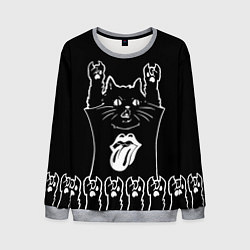 Мужской свитшот Rolling Stones: cat rock