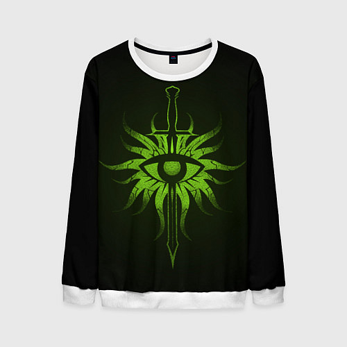 Мужской свитшот Dragon Age Inquisition logo / 3D-Белый – фото 1