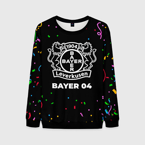 Мужской свитшот Bayer 04 конфети / 3D-Черный – фото 1