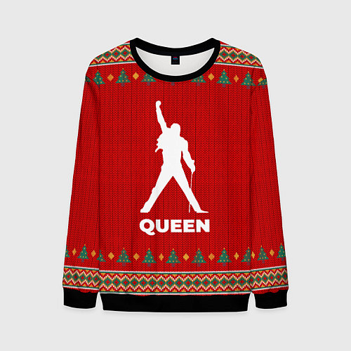Мужской свитшот Queen new year / 3D-Черный – фото 1