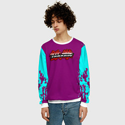 Свитшот мужской Tekken краски неон, цвет: 3D-белый — фото 2