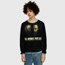 Свитшот мужской Ходячие мервецы, цвет: 3D-меланж — фото 2