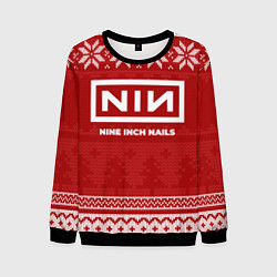 Мужской свитшот Новогодний Nine Inch Nails