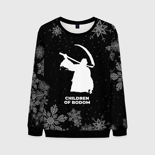 Мужской свитшот Снежный Children of Bodom / 3D-Черный – фото 1