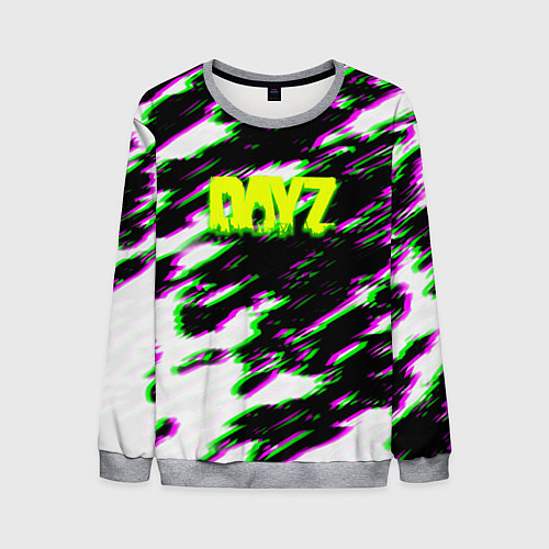Мужской свитшот Dayz кислотные краски / 3D-Меланж – фото 1