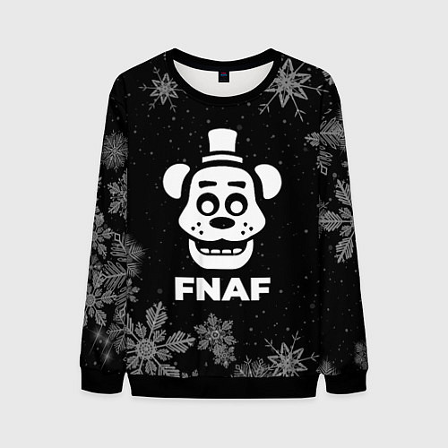 Мужской свитшот Снежный FNAF / 3D-Черный – фото 1