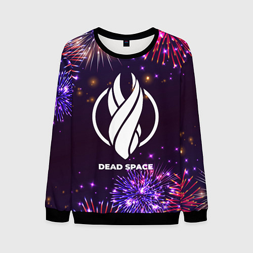 Мужской свитшот Праздничный Dead Space / 3D-Черный – фото 1