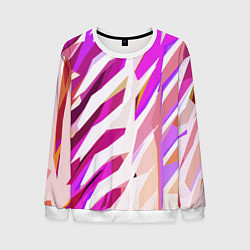 Мужской свитшот Бело-розовая абстракция