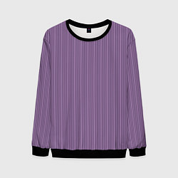 Свитшот мужской Серо-фиолетовый в тонкую полоску, цвет: 3D-черный