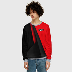 Свитшот мужской N7 - красная униформа, цвет: 3D-меланж — фото 2