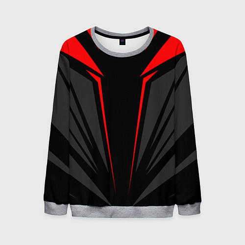Мужской свитшот Sport uniform - red / 3D-Меланж – фото 1