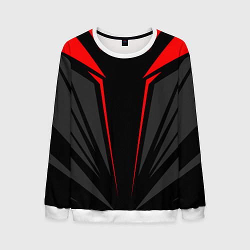 Мужской свитшот Sport uniform - red / 3D-Белый – фото 1