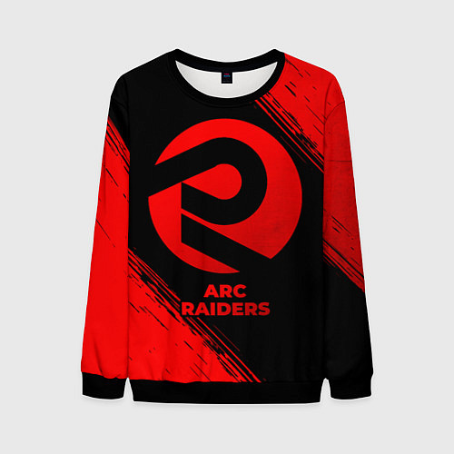 Мужской свитшот ARC Raiders - red gradient / 3D-Черный – фото 1