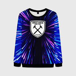 Свитшот мужской West Ham neon energy, цвет: 3D-черный