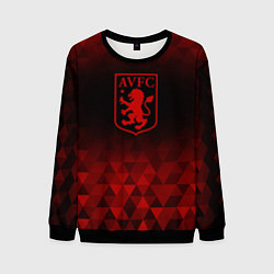 Свитшот мужской Aston Villa red poly, цвет: 3D-черный